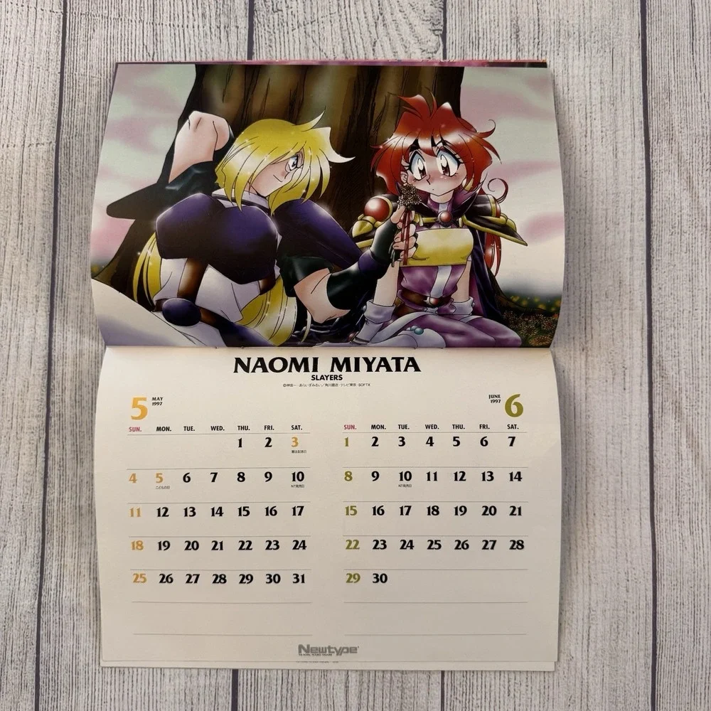 1997 Newtype Illustration Calendar Art Anime  Neon Genesis Evangelion Gundam